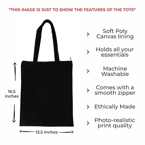 Beautiful Girl Printed Tote Bag - Uncommongifts.in