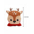 Stuffed Christmas Deer Printed Plush Cushion - Uncommongifts.in