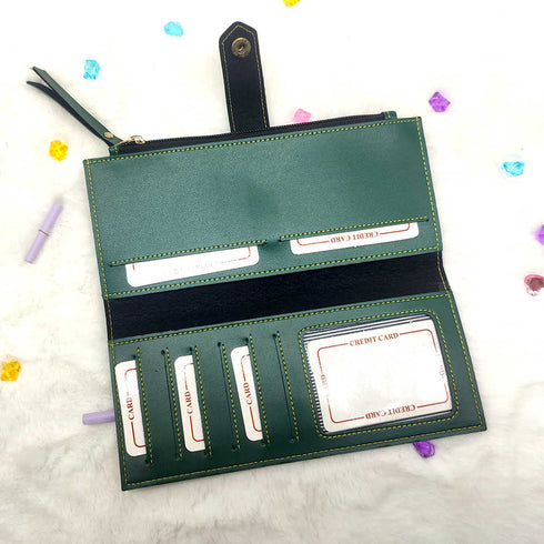 Personalised Women's Wallet With Charm - Olive - Uncommongifts.in