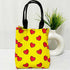 Personalised Yellow Printed Lunch Bag With Handle