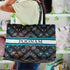 Customized Ethnic Motifs Printed Blue Oversized Structured Handheld Box Bag - Uncommongifts.in