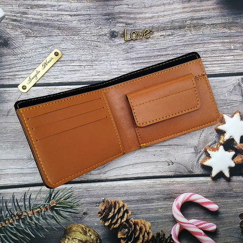 Personalised Men's Wallet With Charm - Tan - Uncommongifts.in