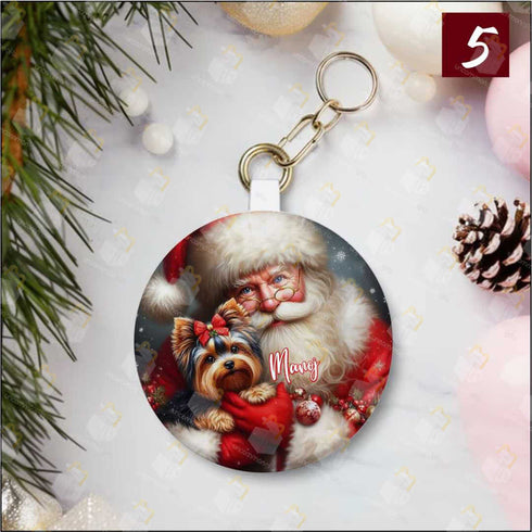 Personalised Christmas Printed Keychain