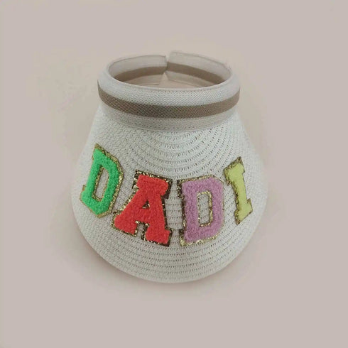 Personalised Visor Hat with Patch or Initial