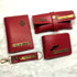 Personalised Gift Combo Men's Wallet With Charm - Red - Uncommongifts.in