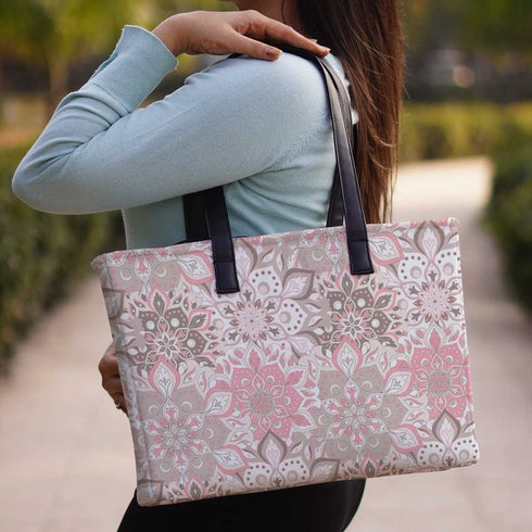 Mandala floral Women's Office Bag - Uncommongifts.in