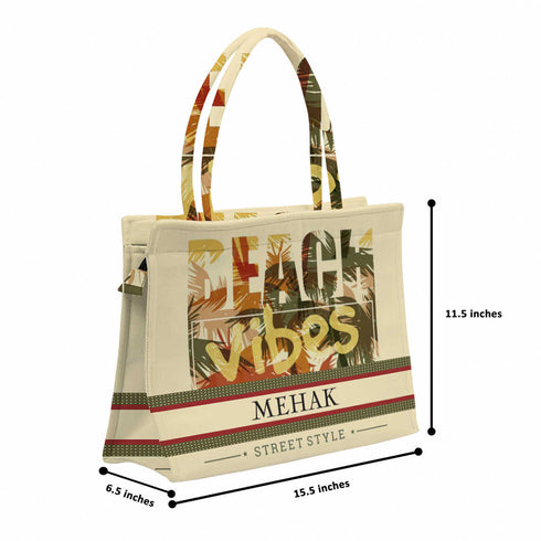Stylish Women's Canvas Beach Box Tote Bag - Uncommongifts.in