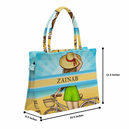 Women's Stylish Beach Box Tote Bag - Uncommongifts.in