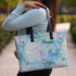 Blue Marble Print Women's Office Bag - Uncommongifts.in