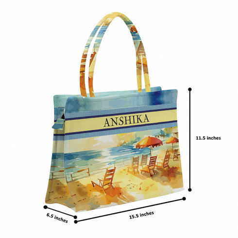 Women Stylish and Practical Beach Companion Beach Box Tote Bag - Uncommongifts.in