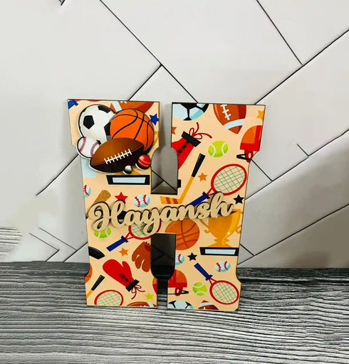 Personalised MDF Kids Name Plate