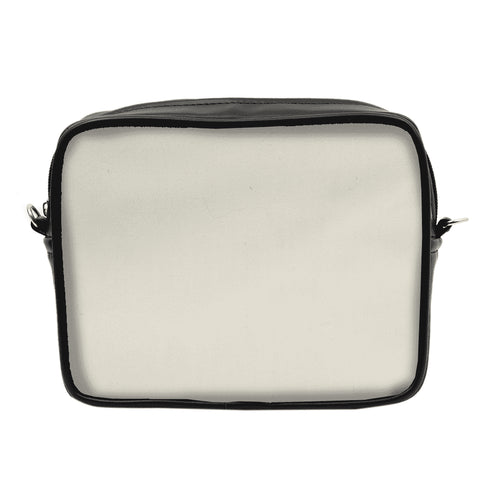 Canvas Customized White Striped Sling Bag - Uncommongifts.in