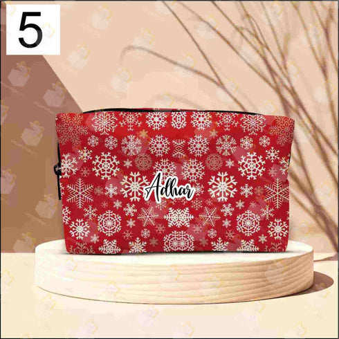 Personalised Christmas Printed Box Pouch