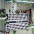 Customized Geometric Printed Black & White Handheld Box Bag - Uncommongifts.in