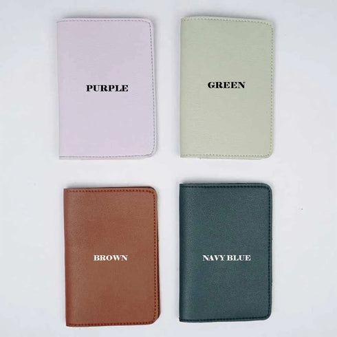 Personalized Initial Passport Cover & Luggage Tag Combo Gift Set