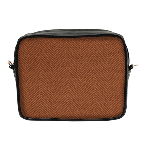 Customized Brown Striped Sling Bag - Uncommongifts.in