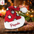 Personalised Red Velvet Printed Christmas Cap