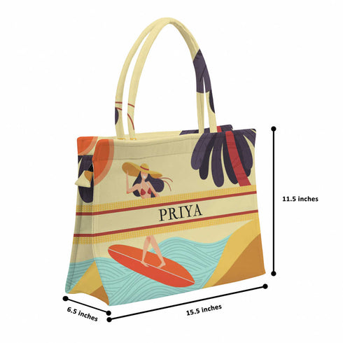 Women's Beach Box Tote Bag Fashion Meets Function - Uncommongifts.in