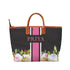 Pink Strap Floral Printed Personalised Luna Handbag