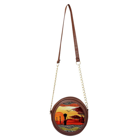 Personalised Fashionable Round Sling Bag for Any Occasion - Uncommongifts.in