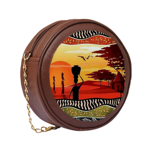 Personalised Fashionable Round Sling Bag for Any Occasion - Uncommongifts.in