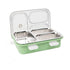 Personalized Steel Compartment Lunch Box for Kids - Green