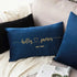 Personalised Velvet Couples Name Pillow