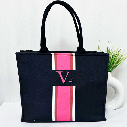 Personalised Pink Strap Printed Box Bag Combo Gift Set