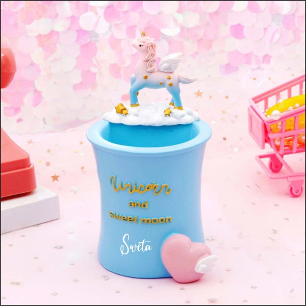 Personalised Sweet Moon Unicorn Pen Stand