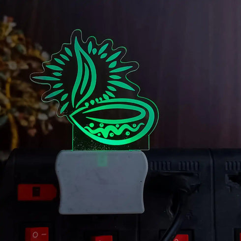 Plug & Glow Diya Night Lamp
