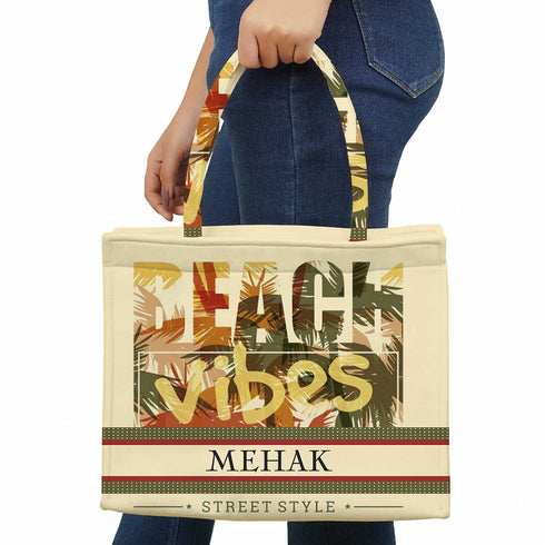 Stylish Women's Canvas Beach Box Tote Bag - Uncommongifts.in