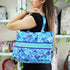 Customized Ethnic Motifs Printed Blue Handheld Box Bag - Uncommongifts.in