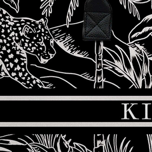 Customized Animal Printed Canvas and PU Laptop Bag - Uncommongifts.in