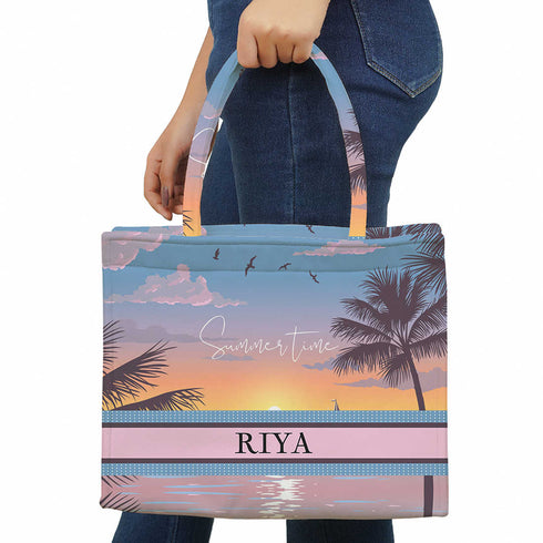 Beach Beauty Women's Stylish Beach Box Tote Bag - Uncommongifts.in