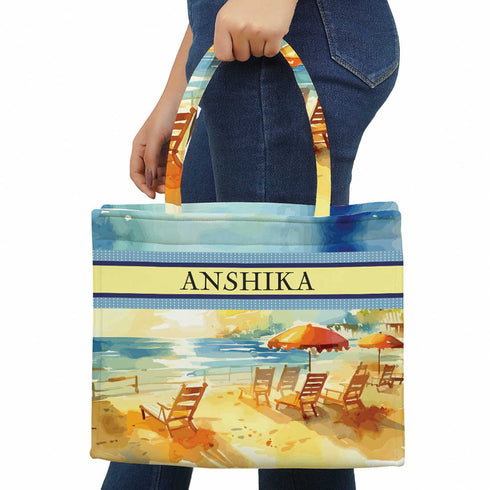 Women Stylish and Practical Beach Companion Beach Box Tote Bag - Uncommongifts.in