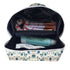 Personalised Blue Floral Traveler Vanity Pouch for Women