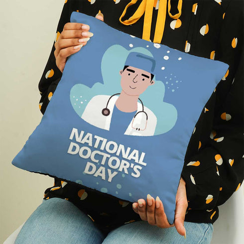 National Doctor's Day Personalised Cushion - Uncommongifts.in