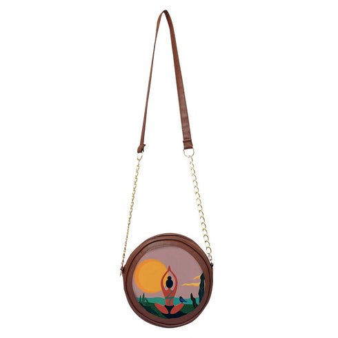 Personalised Round Sling Bag for Easy Carrying and Chic Looks - Uncommongifts.in