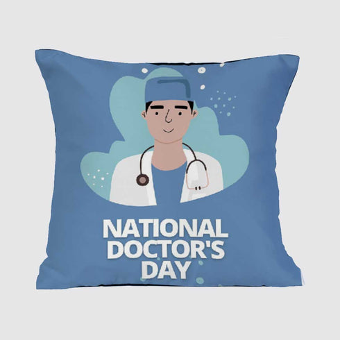 National Doctor's Day Personalised Cushion - Uncommongifts.in