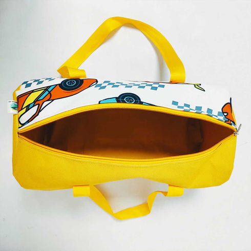 Personalised Cars Printed Kids Duffle Bag