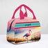 Personalised Flamingo Printed Kids Lunch Bag With Handle