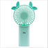 Fun and Functional Green Face Fan