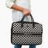 Geometric Personalised Canvas and PU Laptop Bag - Uncommongifts.in
