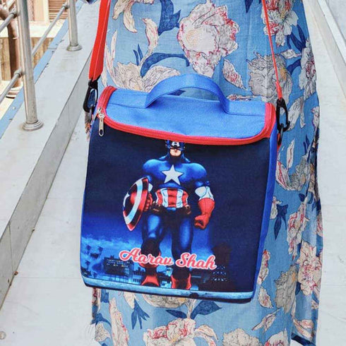 Personalised Cartoon Printed Kids Lunch Bag