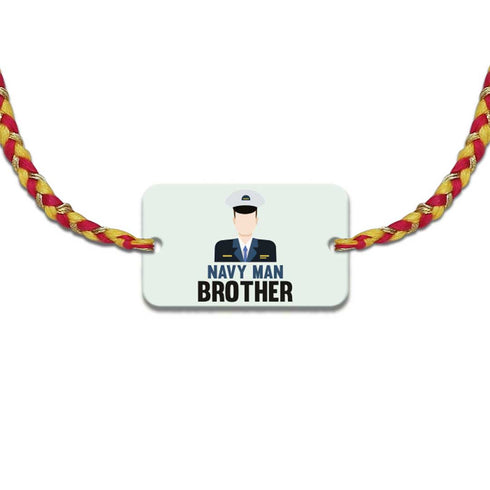 Navy Man Brother Rakhi Gift Combo - Uncommongifts.in