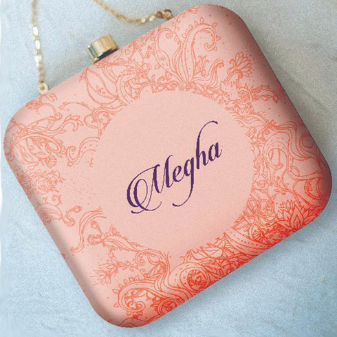 Virgo Sun Sign Customized Clutch with Name - Uncommongifts.in
