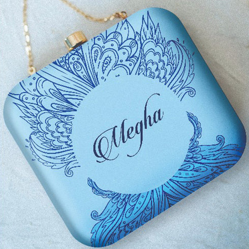 Gemini Sun Sign Customized Clutch with Name - Uncommongifts.in