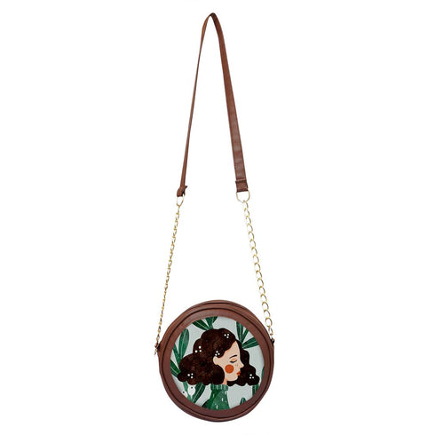 Personalised Round Sling Bag for Fashion-Forward Fun - Uncommongifts.in