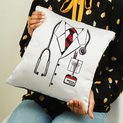 Medical Staff Printed Personalised Cushion - Uncommongifts.in