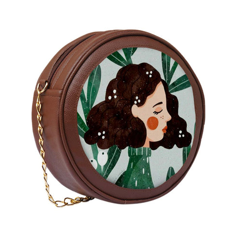 Personalised Round Sling Bag for Fashion-Forward Fun - Uncommongifts.in